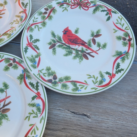 American Atelier Cardinal Salad Plates - Picture 2 of 5